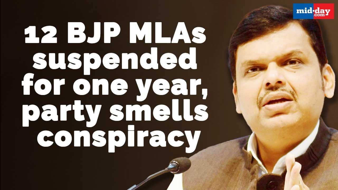 Mumbai: 12 BJP MLAs suspended for one year, party smells conspiracy
